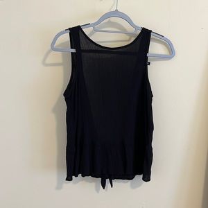 Low back black babydoll shirt! Great for summer events, never worn! Fits S-L